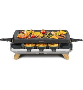 Raclette Gourmet Grill Plancha RE610D12 - Tefal - Gris