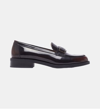 Mocassins en cuir brossée - Liu Jo - Noir et bordeaux