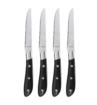 Coffret couteau steak (lot de 4) - Achille - Amefa - Noir