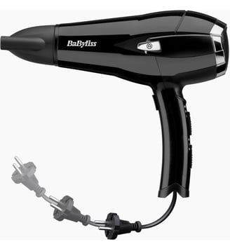 Sèche cheveux CordKeeper 2000 D374DE - Babyliss - Noir