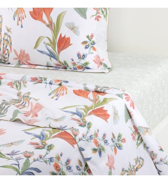 Drap plat en batiste de coton Yves Delorme