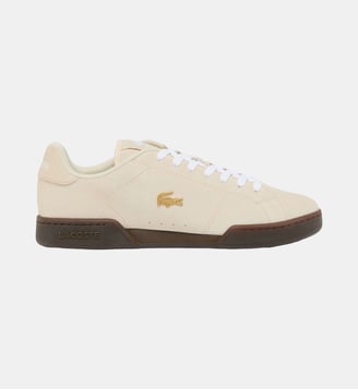 Sneakers Carnaby Cup homme en suède - Lacoste - Beige et gum