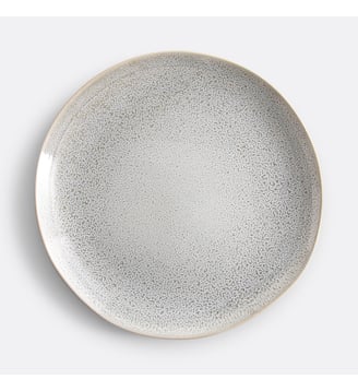 Lot de 4 assiettes plates grès - La Redoute Interieurs - Gris clair