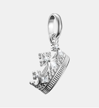 Pendentif Charm couronne avec pierres blanches Connect - Thomas Sabo - Argent