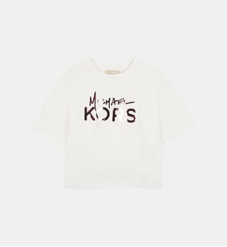 Tee-shirt manches courtes - Michael Kors Kids - Off white