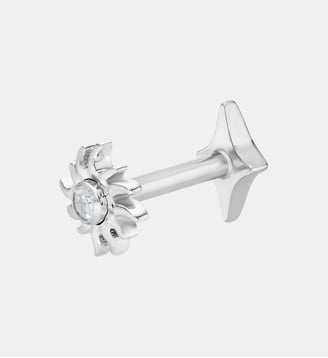 Piercing Soleil Titane Or Nebuleuse Bijoux