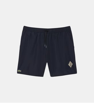 Short de bain logo diamant - Lacoste - Noir