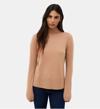 Pull mfranklin 100% cachemire - Caroll - Camel