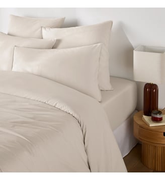 Housse de couette unie en coton lavé La Redoute Interieurs