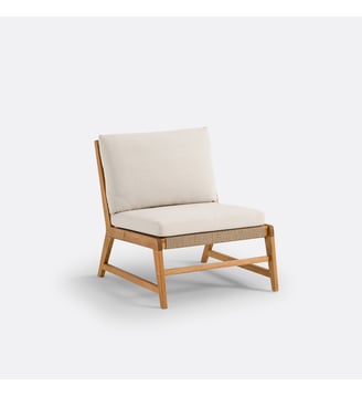 Fauteuil de jardin en acacia - La Redoute Interieurs - Beige