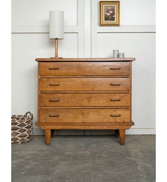 Commode années 50 Olga N°1103- Produit chiné - Debongout - Bois clair