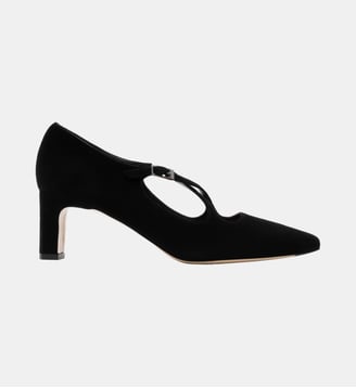 Catania - Escarpins En Cuir Chèvre Noir - Parallèle - Noir