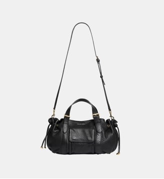Sac à main en cuir bubble - 18H - Gerard Darel - Noir