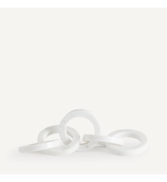 Chaîne d'anneaux imbriqués en marbre - AM.PM - Marbre blanc