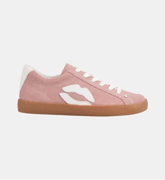 Baskets En Cuir Colette Suede - Bons Baisers - Rose