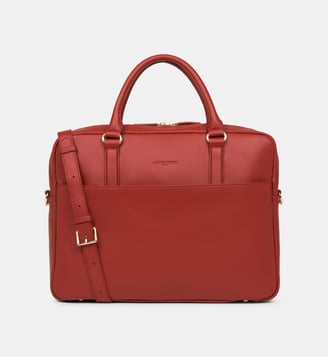 Porte documents Mademoiselle Business en cuir - Lancaster - Rouge