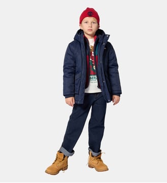 Parka à capuche - Timberland - Bleu cargo