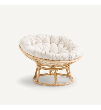 Fauteuil papasan rotin - AM.PM - Naturel