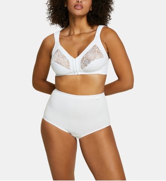 Lot de trois culottes Simplement Coton B - Sans Complexe - Blanc