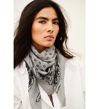 Foulard Fary - Ba&sh - Gris