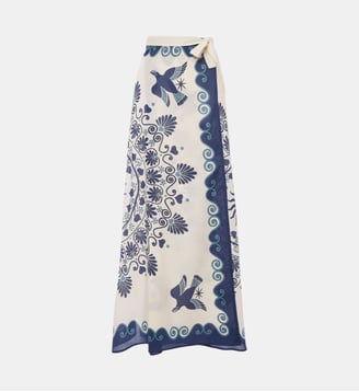 Jupe Sarong Olympus Placée Cream - La DoubleJ - Crème