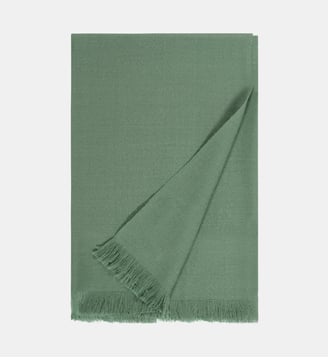 Écharpe à franges en cachemire   - Bompard - Jade