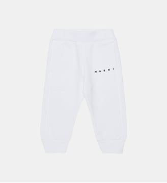 Pantalon de jogging en polaire avec logo - Marni - Blanc