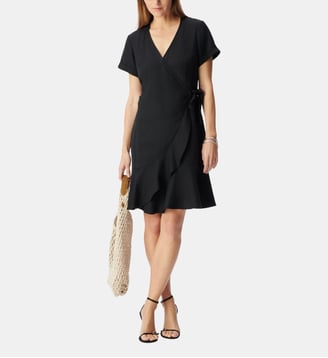 Robe courte forme portefeuille - Ikks - Noir