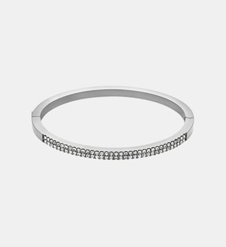 Bracelet jonc à cristaux  - Fossil - Argenté