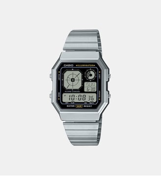 Montre Vintage Noir A130WE-1AEF - Casio - Argenté