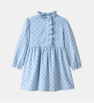 Robe imprimée en velours Fille - Cyrillus - Imprimé klein
