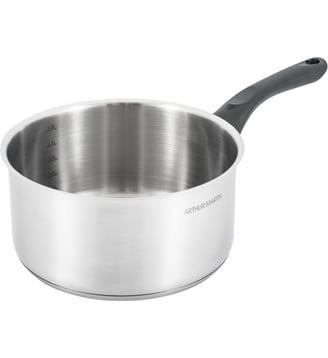 Casserole inox 20 cm manche fixe - Arthur Martin - Gris