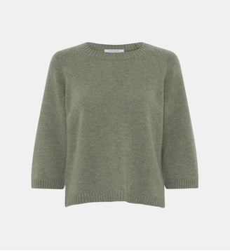 Pull à col rond en cachemire - LIVIAH - Gerard Darel - Vert kaki
