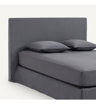 Housse tête de lit pur lin STADIA hauteur 120 cm - AM.PM - Gris éléphant