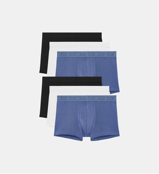Lot de 6 boxers forme shorty en coton - Hom - Multicolore