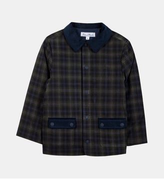 Veste -  mixte coton tartan - Tartine Et Chocolat - Marine