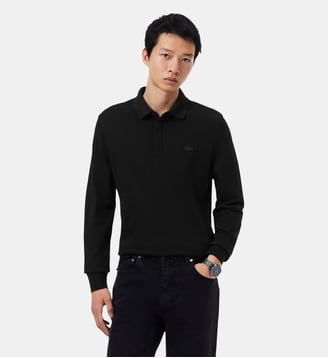 Polo Paris regular fit en Piqué stretch - Lacoste - Noir