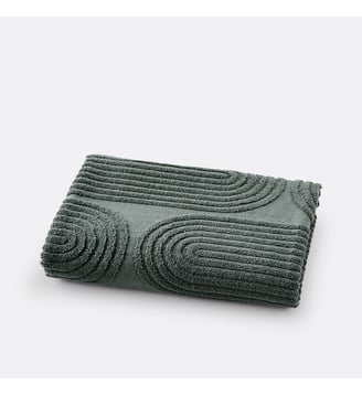 Drap de bain éponge bouclette 500 g/m2 - La Redoute Interieurs - Kaki