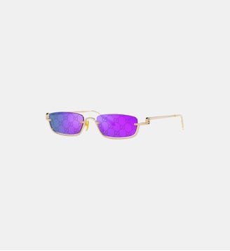 Lunettes de soleil Rectangulaire GG1278S - Gucci - Or