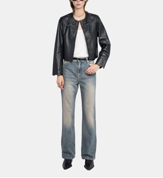 Veste Luxi Cuir - Zadig&Voltaire - Noir