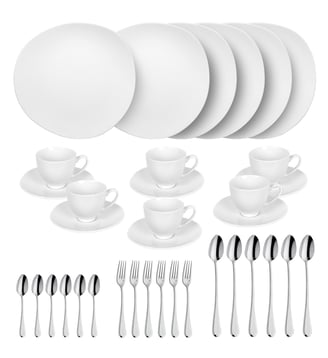 Service dessert et goûter  30 pièces - Médard de Noblat - Blanc