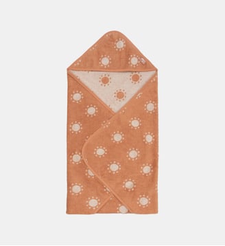 Cape de bain en éponge - Jollein - Corail