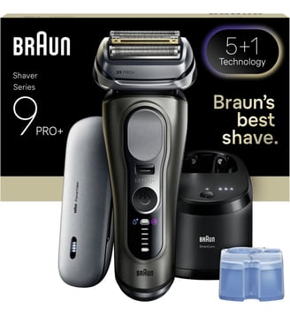 Rasoir électrique Series 9 9675cc Clean&Charge - Braun - Noir