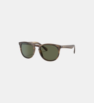 Lunettes de soleil Pillow AR8149 - Giorgio Armani - Rayé marron