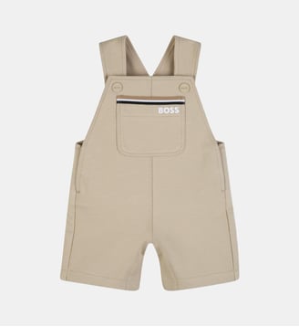 Salopette short - BOSS Kidswear - Sand