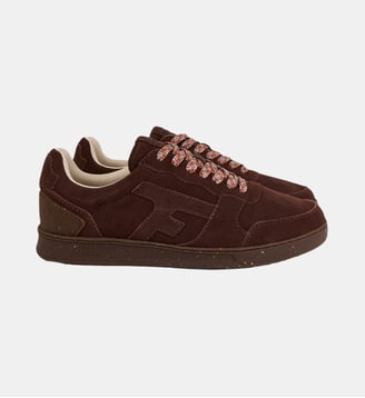 Baskets basses Hazel cuir - Faguo - Beige foncé