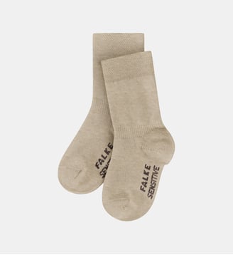 Chaussettes Sensitive Coton - Falke - Mélange sable