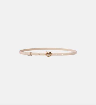 Fine ceinture avec boucle love birds - Pinko - Beige