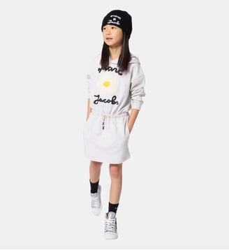 Robe à capuche - Marc Jacobs Kids - Gris chiné