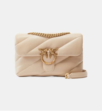 Sac bandoulière moyen love bag puff maxi quilt - Pinko - Beige